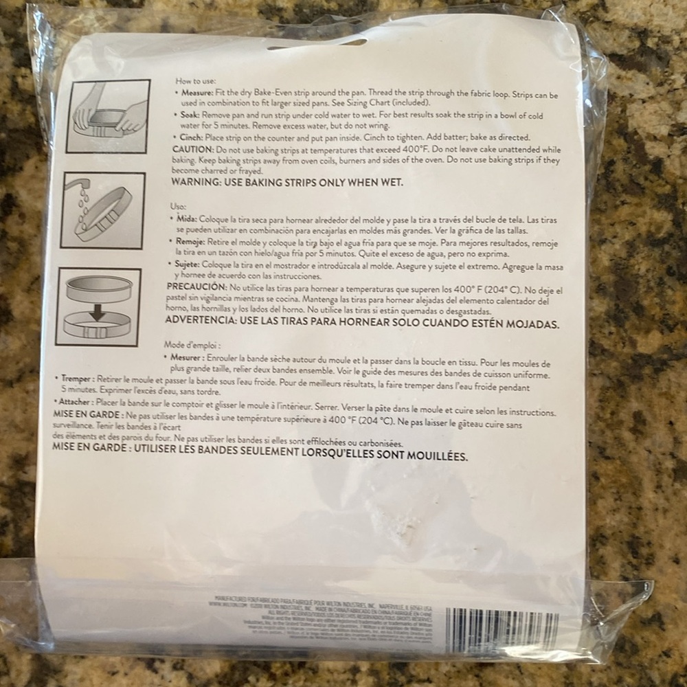Wilton bake-even strips - 2 packs of 6 - Picture 2 of 2